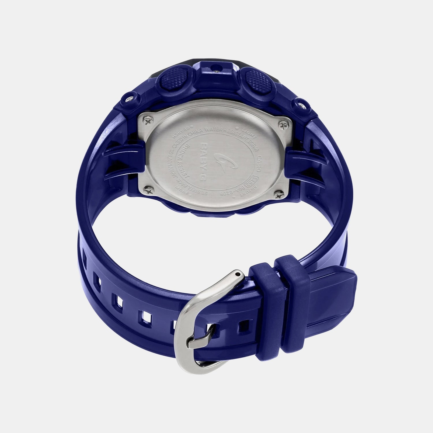 Baby-G Women Quartz Blue Dial Analog-Digital Resin Watch BX061