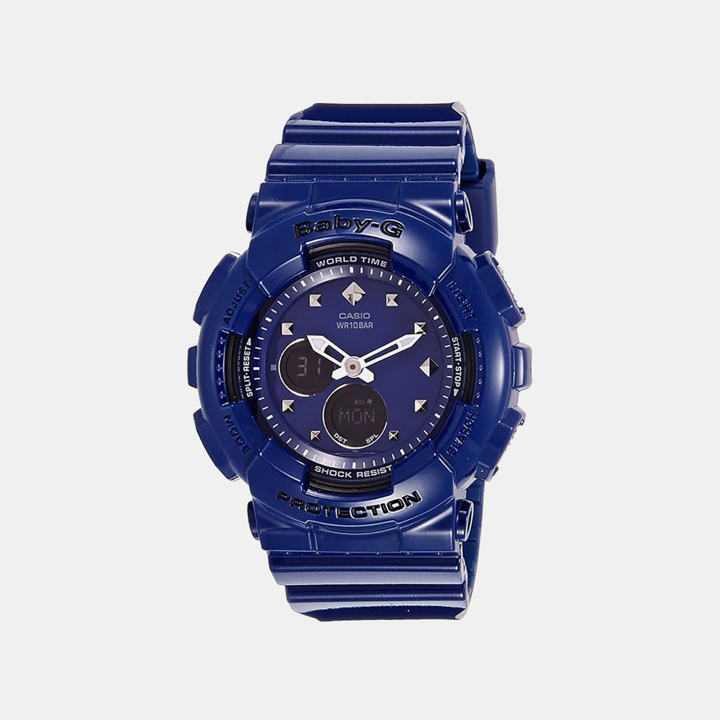 Baby-G Women Quartz Blue Dial Analog-Digital Resin Watch BX069