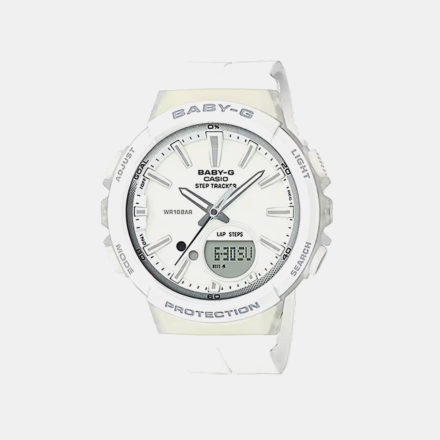 Baby-G Women Quartz White Dial Analog-Digital Resin Watch BX097