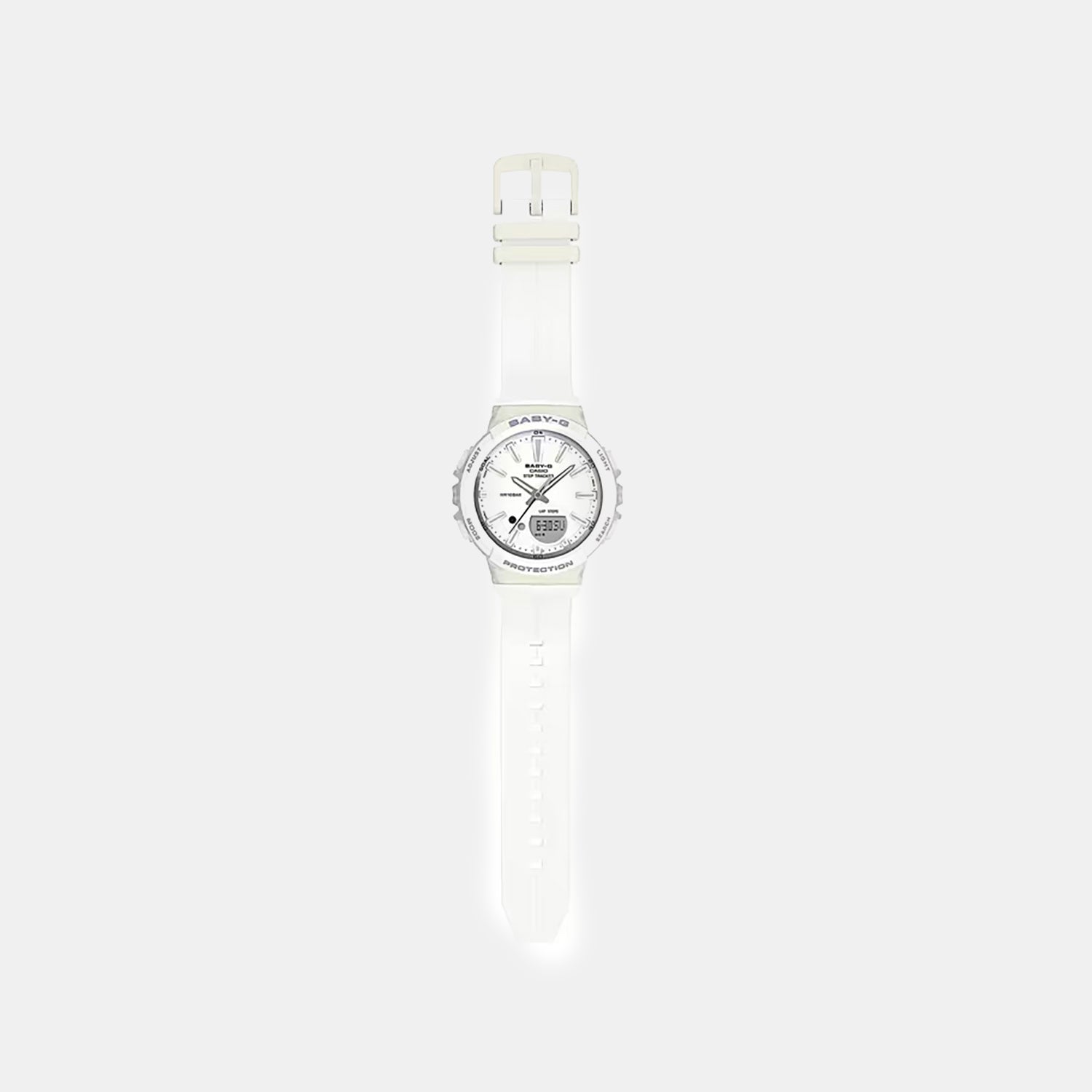 Baby-G Women Quartz White Dial Analog-Digital Resin Watch BX097