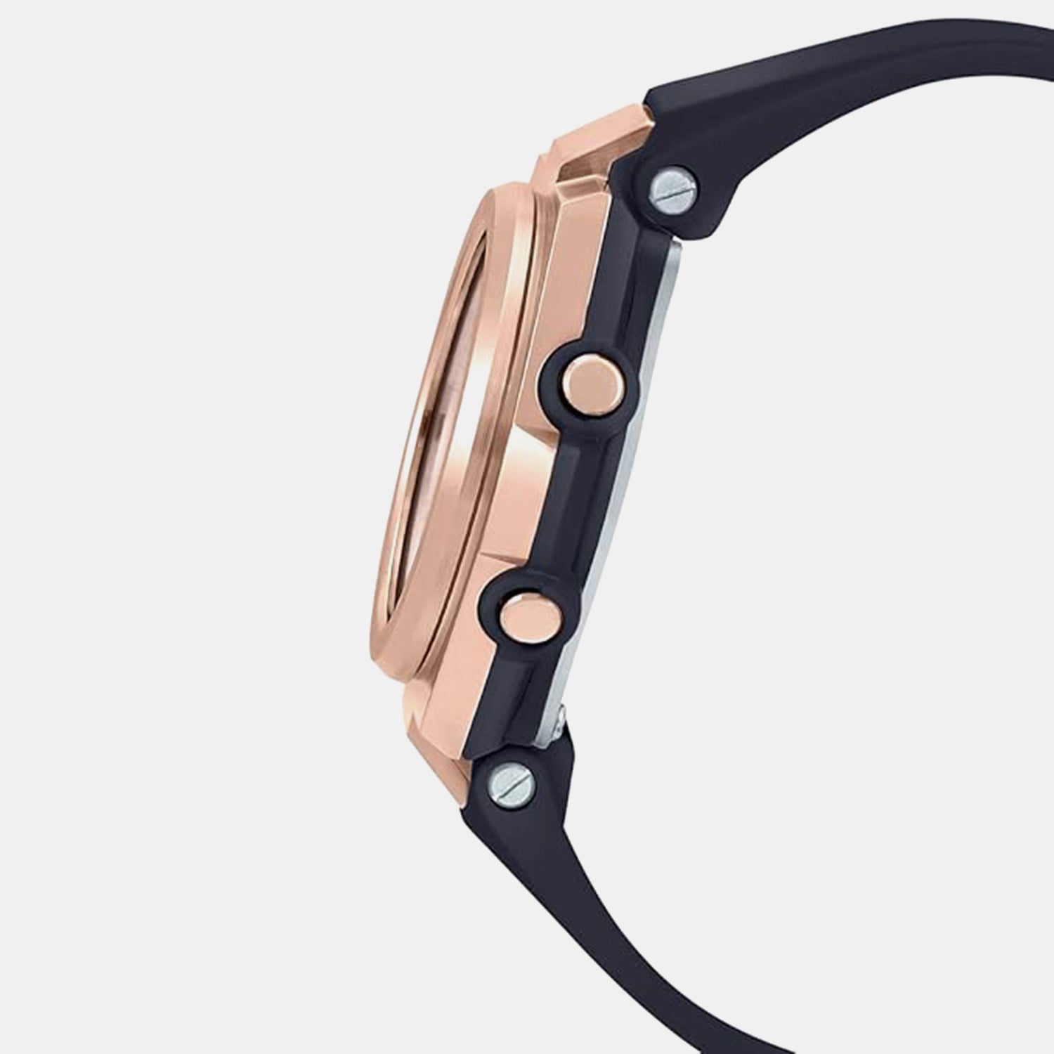 Baby-G Women Quartz Rose Gold Dial Analog-Digital Resin Watch BX130
