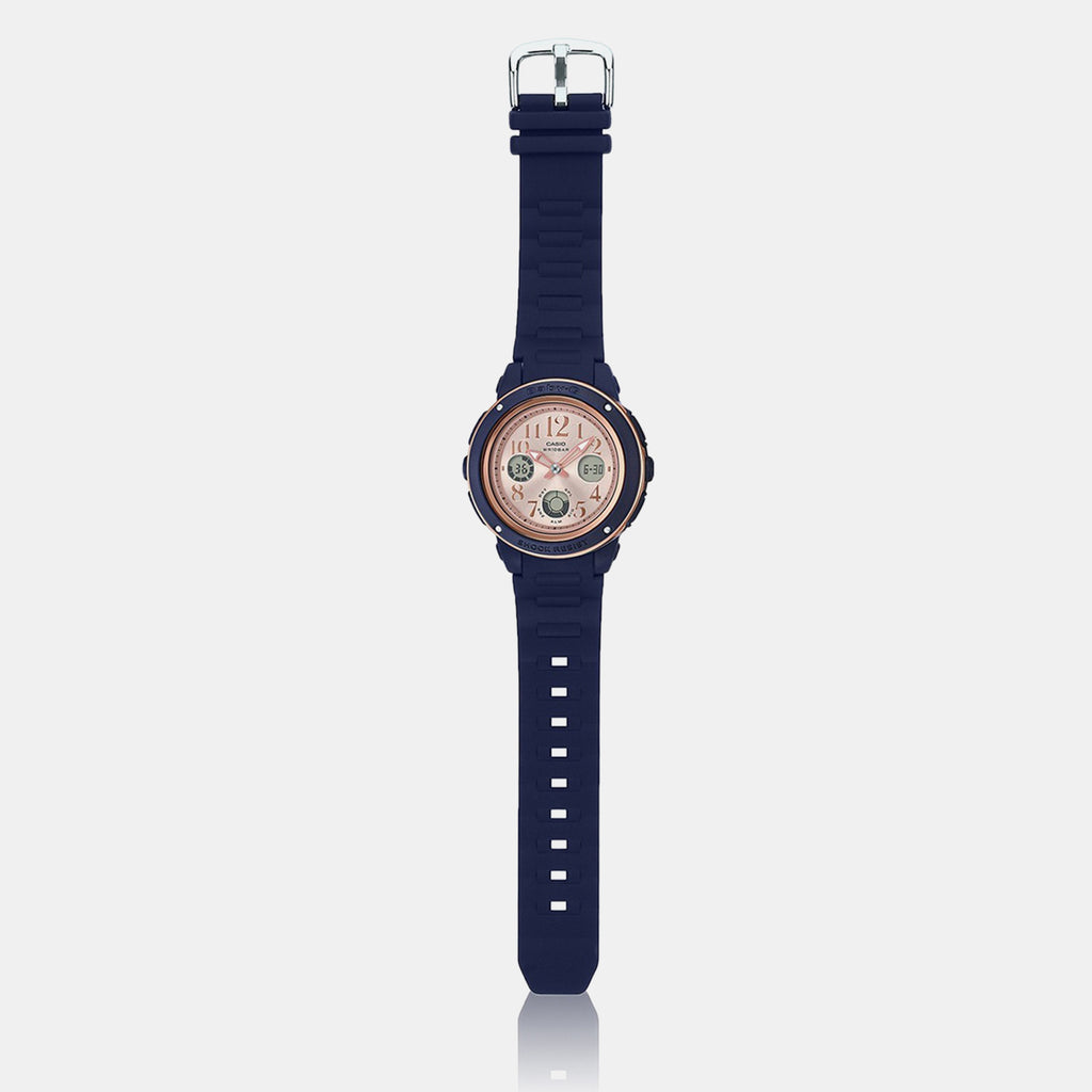 Baby-G Women Quartz Pink Dial Analog-Digital Resin Watch BX136
