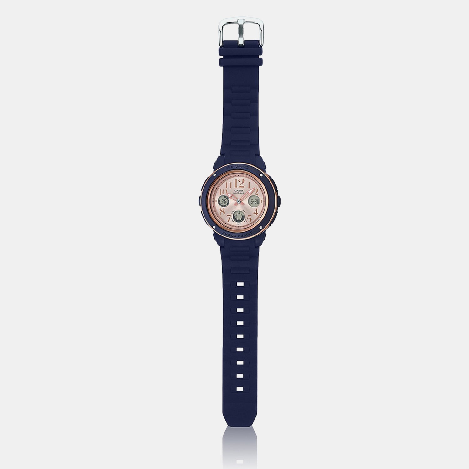 Baby-G Women Quartz Pink Dial Analog-Digital Resin Watch BX136