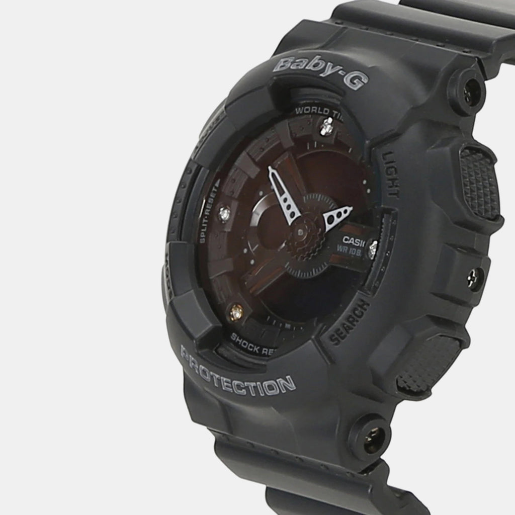 Baby-G Women Quartz Black Dial Analog-Digital Resin Watch BX144