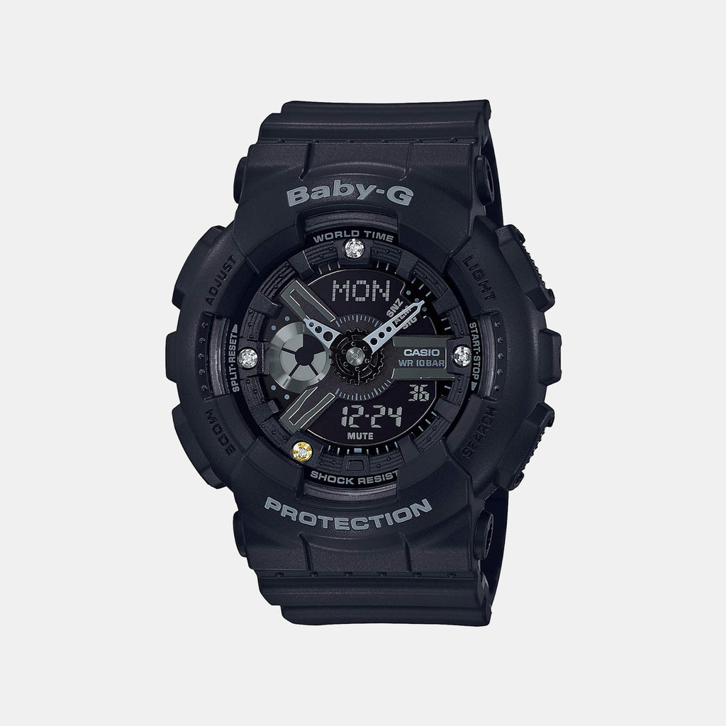 Baby-G Women Quartz Black Dial Analog-Digital Resin Watch BX144