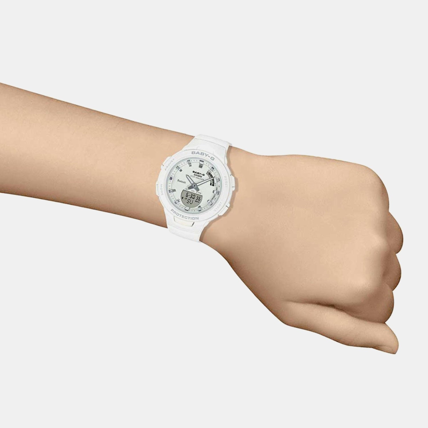 Baby-G Women Quartz White Dial Analog-Digital Resin Watch BX149