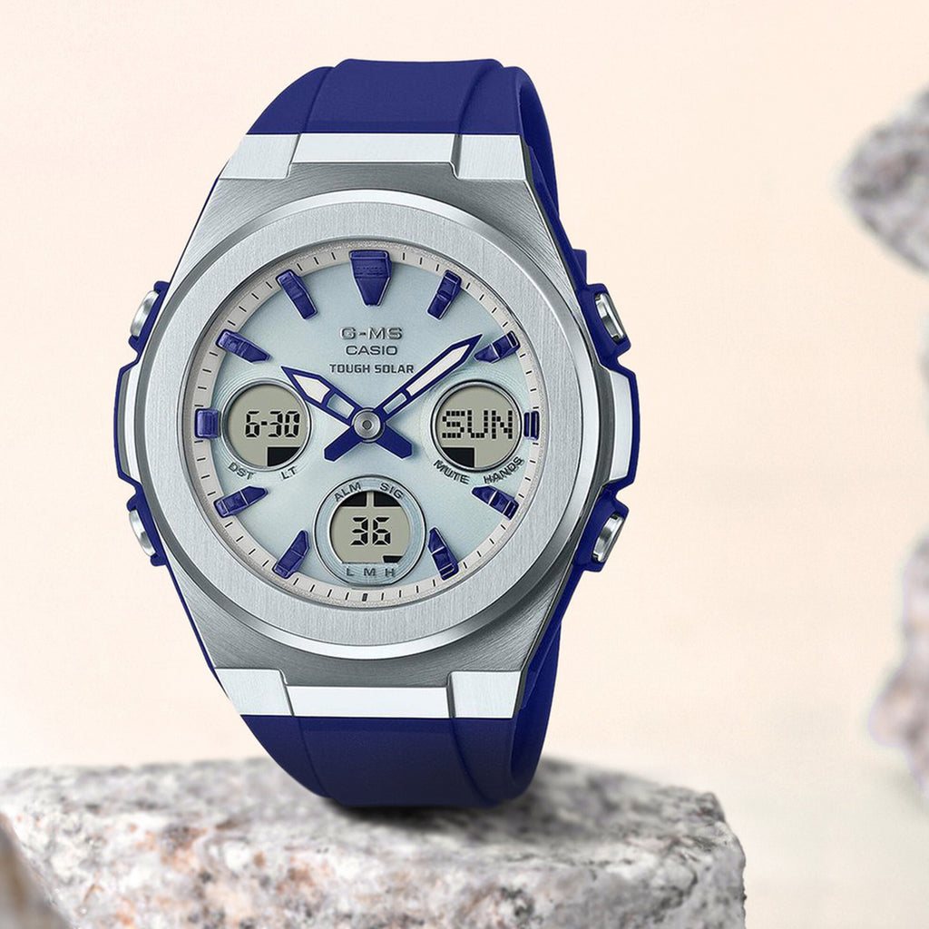 Baby-G Women Quartz Silver Dial Analog-Digital Resin Watch BX184