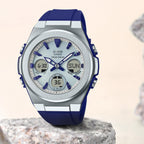Baby-G Women Quartz Silver Dial Analog-Digital Resin Watch BX184