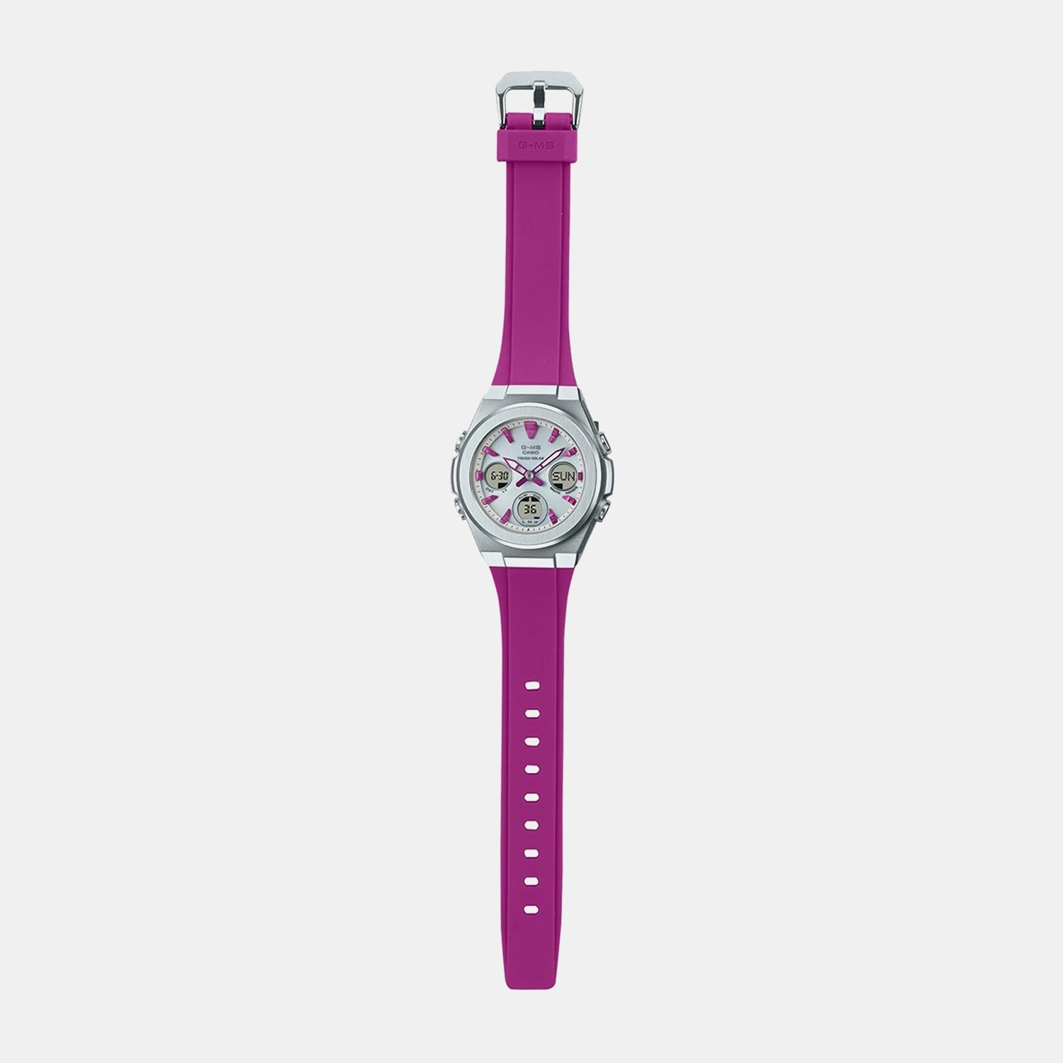 Baby-G Women Quartz Silver Dial Analog-Digital Resin Watch BX185