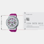 Baby-G Women Quartz Silver Dial Analog-Digital Resin Watch BX185