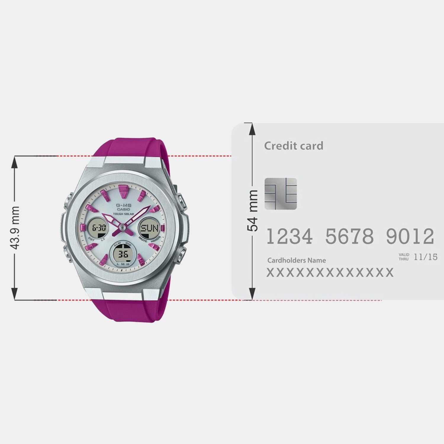 Baby-G Women Quartz Silver Dial Analog-Digital Resin Watch BX185