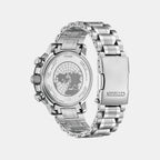 Promaster Eco-Drive Men Quartz Black Dial Chronograph Stainless Steel Watch BY3006-53E