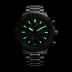 Promaster Eco-Drive Men Quartz Black Dial Chronograph Stainless Steel Watch BY3006-53E