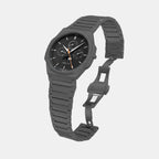 Blade Lunar Calendar-GM Moonphase Men Quartz Black Dial Multi-Function Stainless Steel Watch