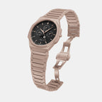 Moonphase Men Quartz Black Dial Multi-Function Stainless Steel Watch BLADE LUNAR CALENDAR-RG