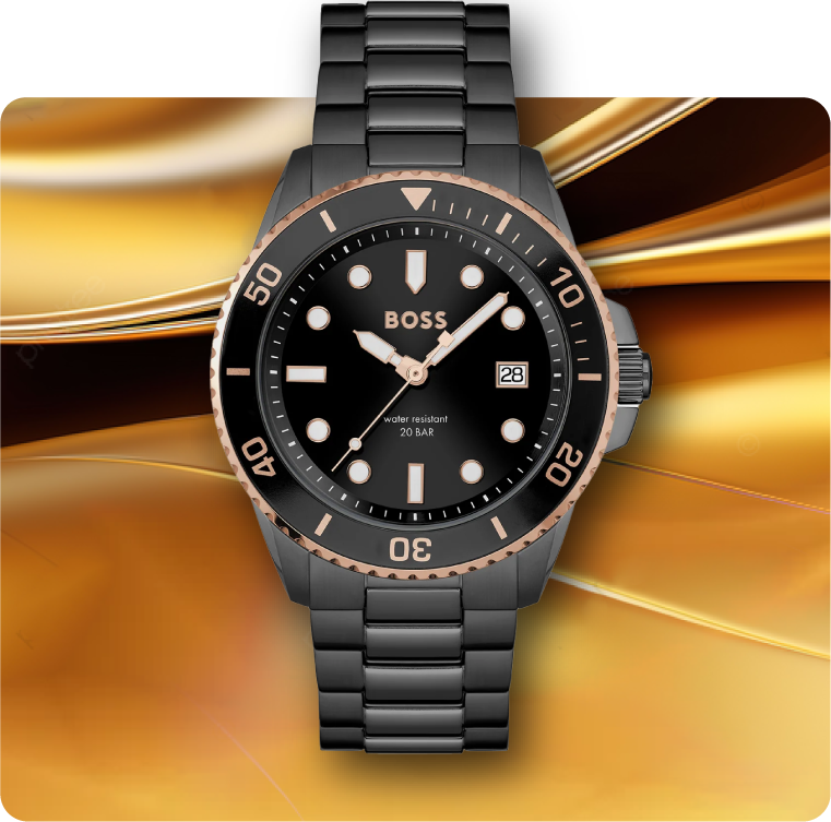 Armani Exchange Men s Analog Round Dial Quartz Black Stainless Steel Watch AX2104I Just In Time