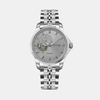 Men Automatic Grey Dial Analog Metal Watch 166-M11501