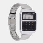 Vintage Unisex Quartz Grey Dial Digital Stainless Steel Watch C010