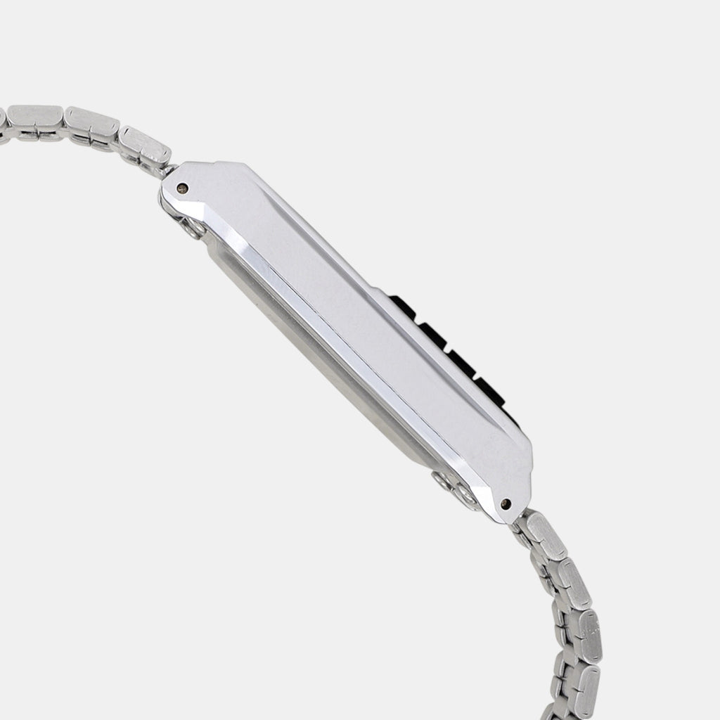 Vintage Unisex Quartz Grey Dial Digital Stainless Steel Watch C010