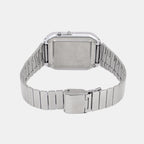 Vintage Unisex Quartz Grey Dial Digital Stainless Steel Watch C010
