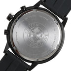 Men Quartz Eco-Drive Grey Dial Chronograph Rubber Watch CA4405-17H