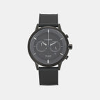 Men Quartz Eco-Drive Grey Dial Chronograph Rubber Watch CA4405-17H