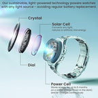 Eco-Drive Men Quartz Grey Dial Chronograph Leather Watch CA4500-24H