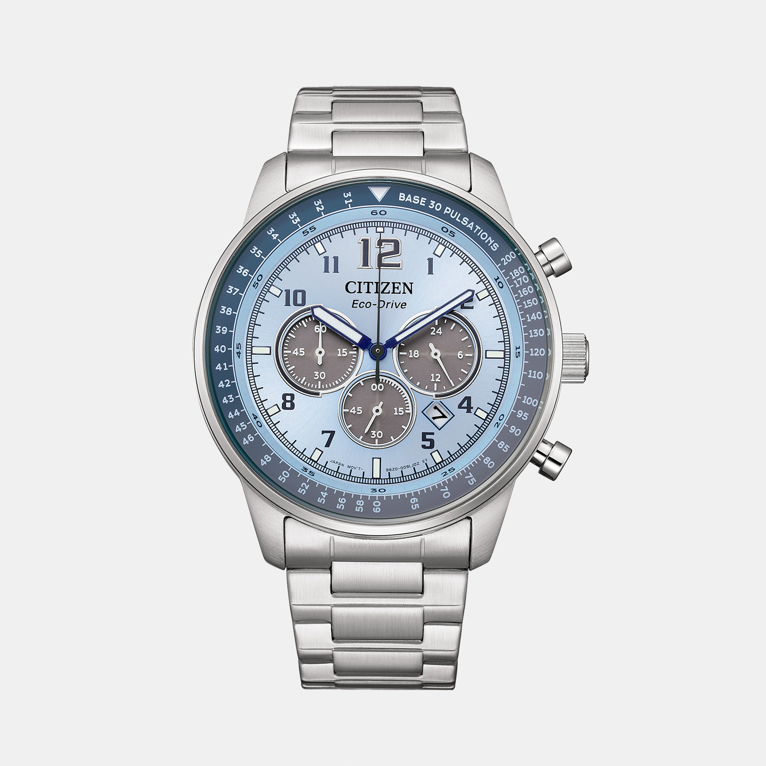 Citizen Round Light Blue Chronograph watch