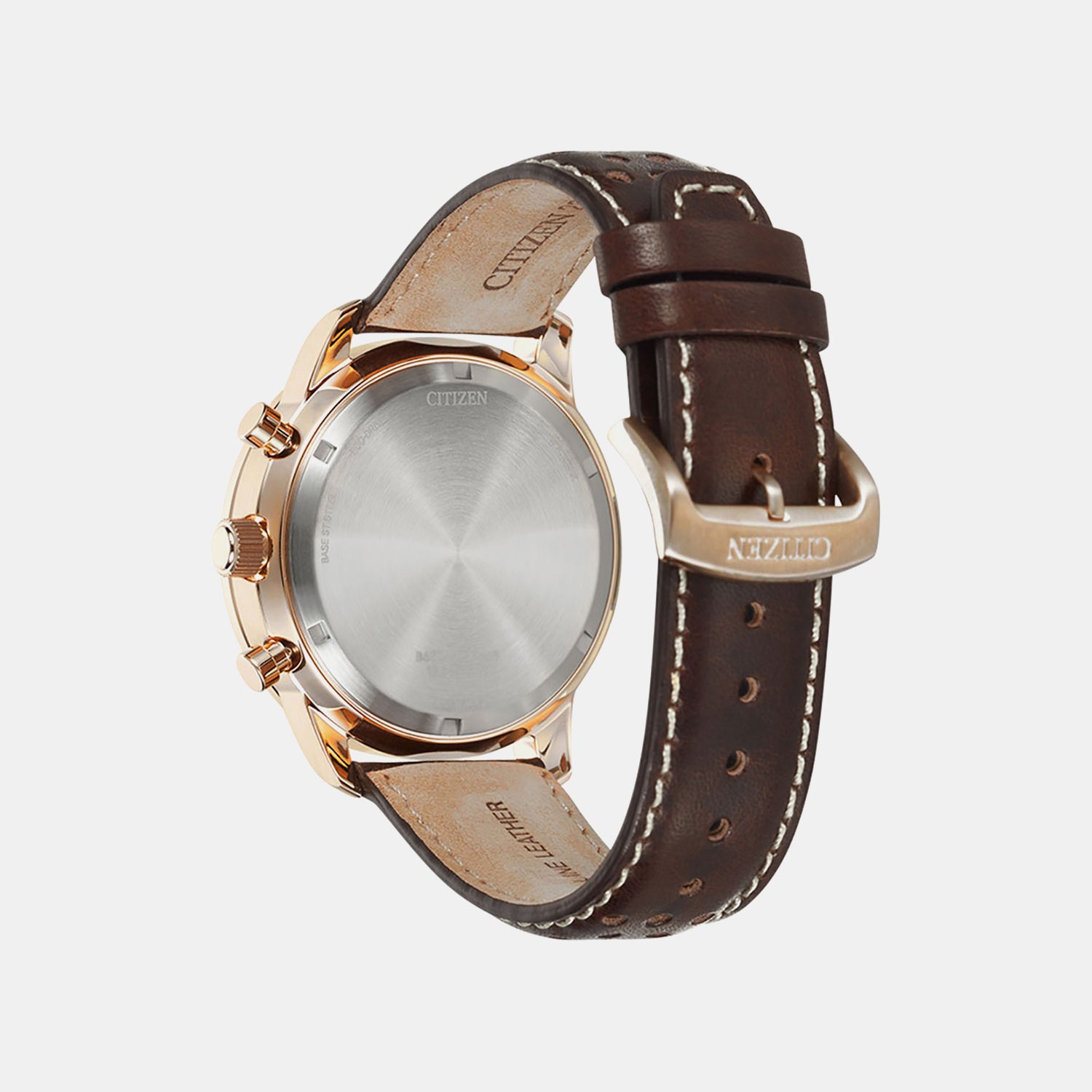 Eco-Drive Men Eco-Drive Blue Dial Chronograph Leather Watch CA4503-18L