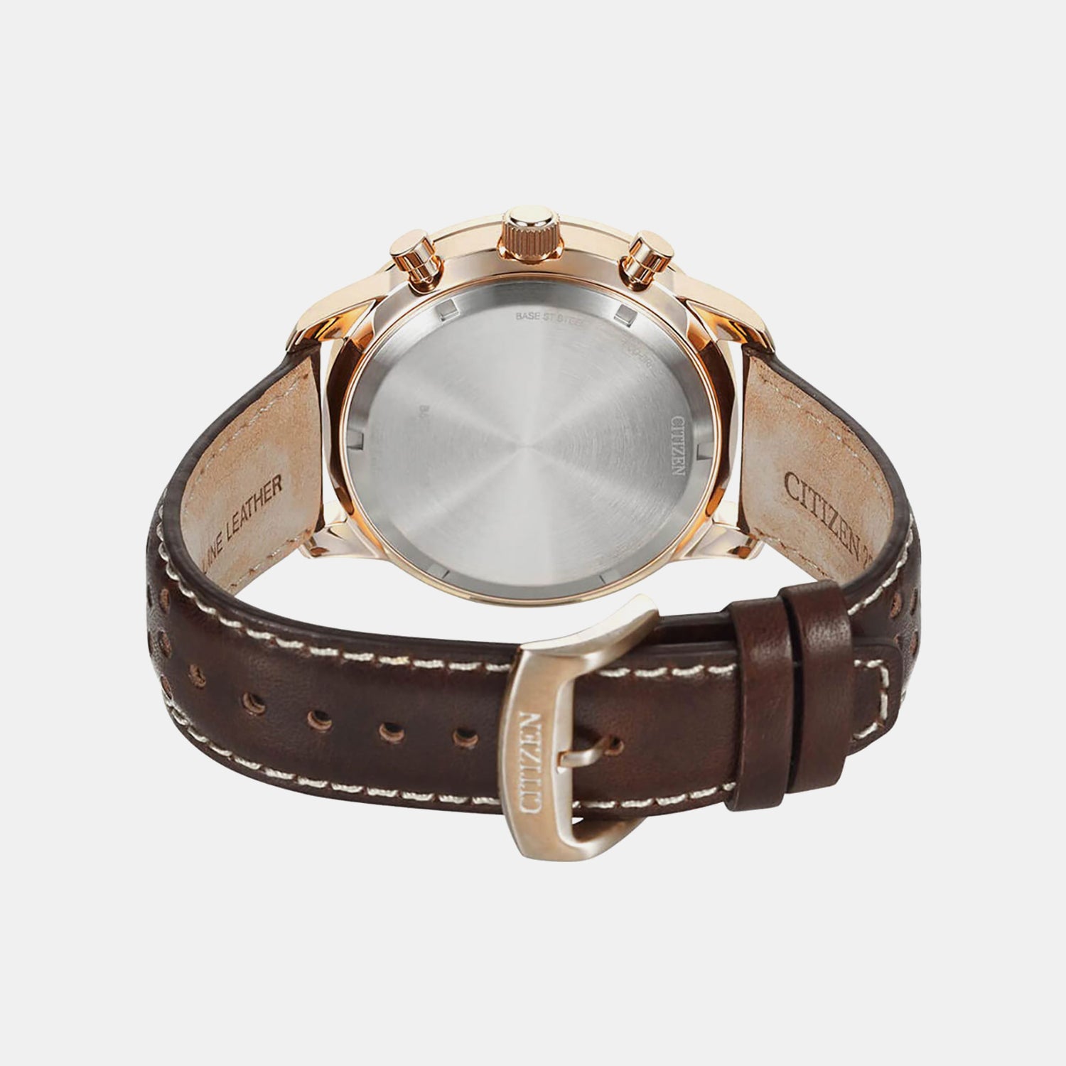 Eco-Drive Men Eco-Drive Blue Dial Chronograph Leather Watch CA4503-18L