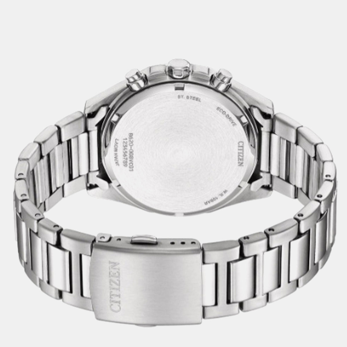 Men Quartz White Dial Chronograph Stainless Steel Watch CA4590-81A
