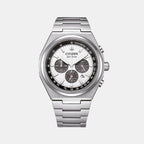 Citizen Round Silver Chronograph watch