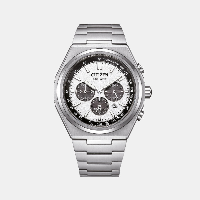 Citizen Round Silver Chronograph watch