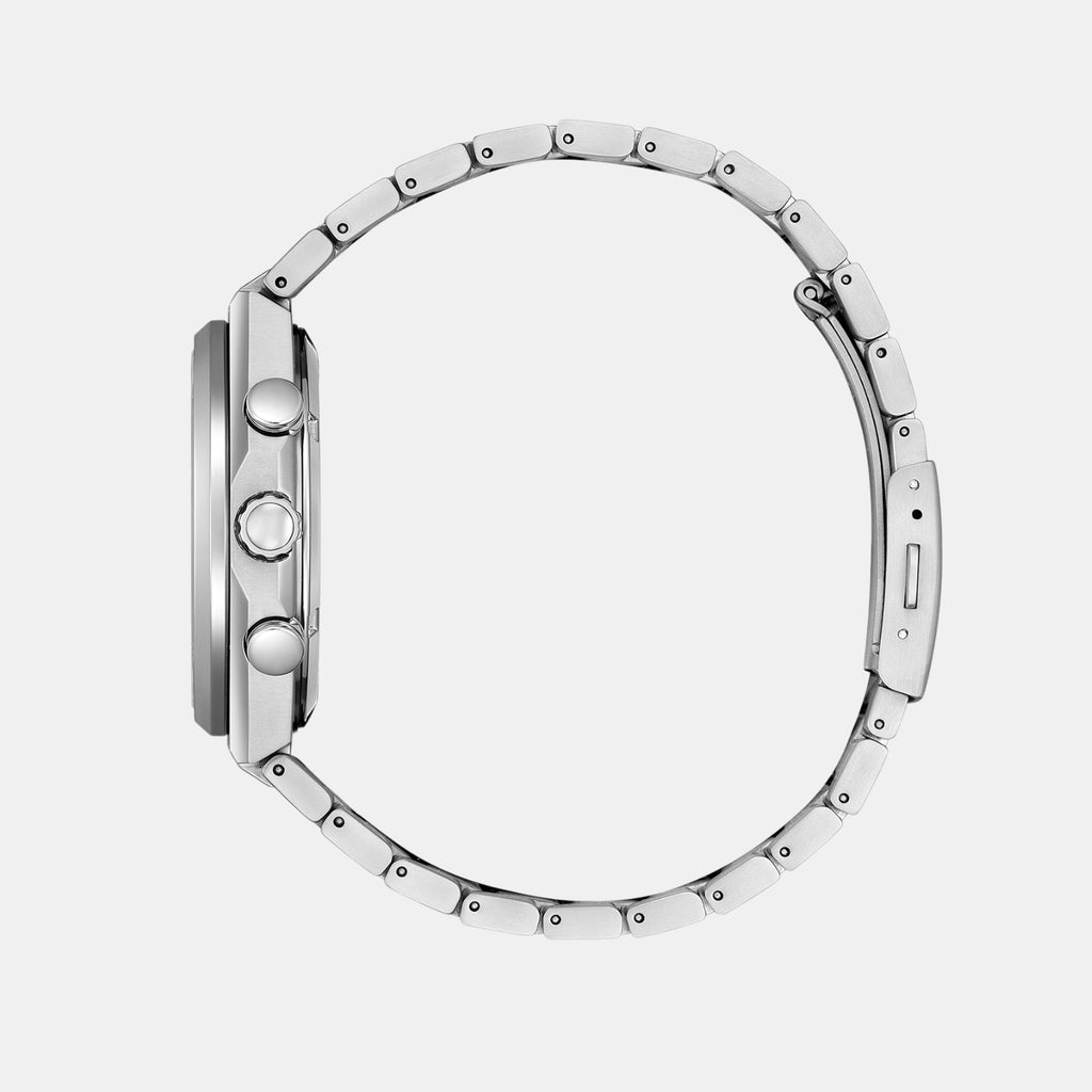 Zenshin Men Eco-Drive Green Dial Chronograph Stainless Steel Watch CA4610-85M