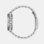 Zenshin Men Eco-Drive Orange Dial Chronograph Stainless Steel Watch CA4610-85Z