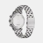 Men Eco-Drive White Dial Chronograph Stainless Steel Watch CA4630-53A