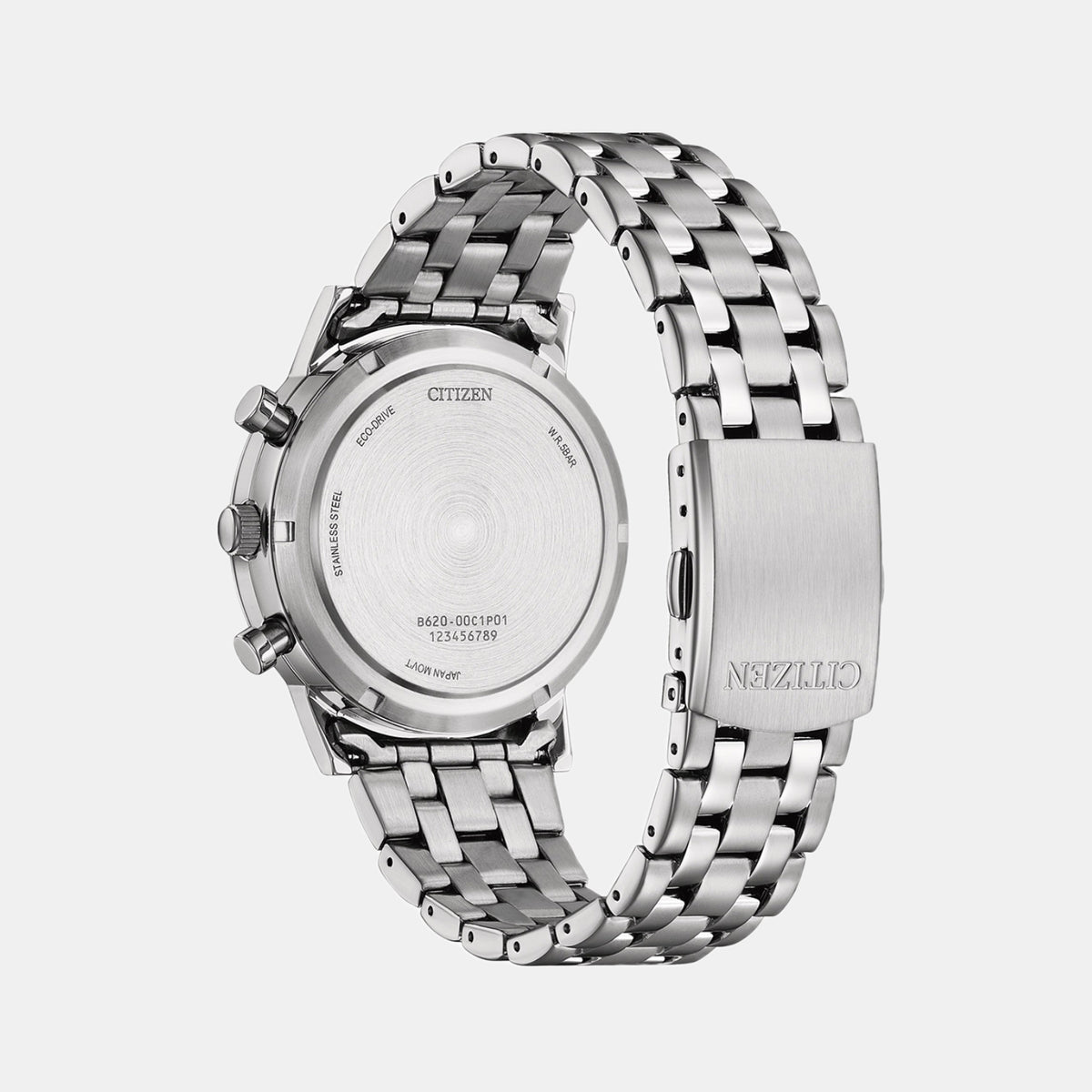 Men Quartz White Dial Chronograph Stainless Steel Watch CA4630-53A