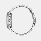 Men Eco-Drive White Dial Chronograph Stainless Steel Watch CA4630-53A