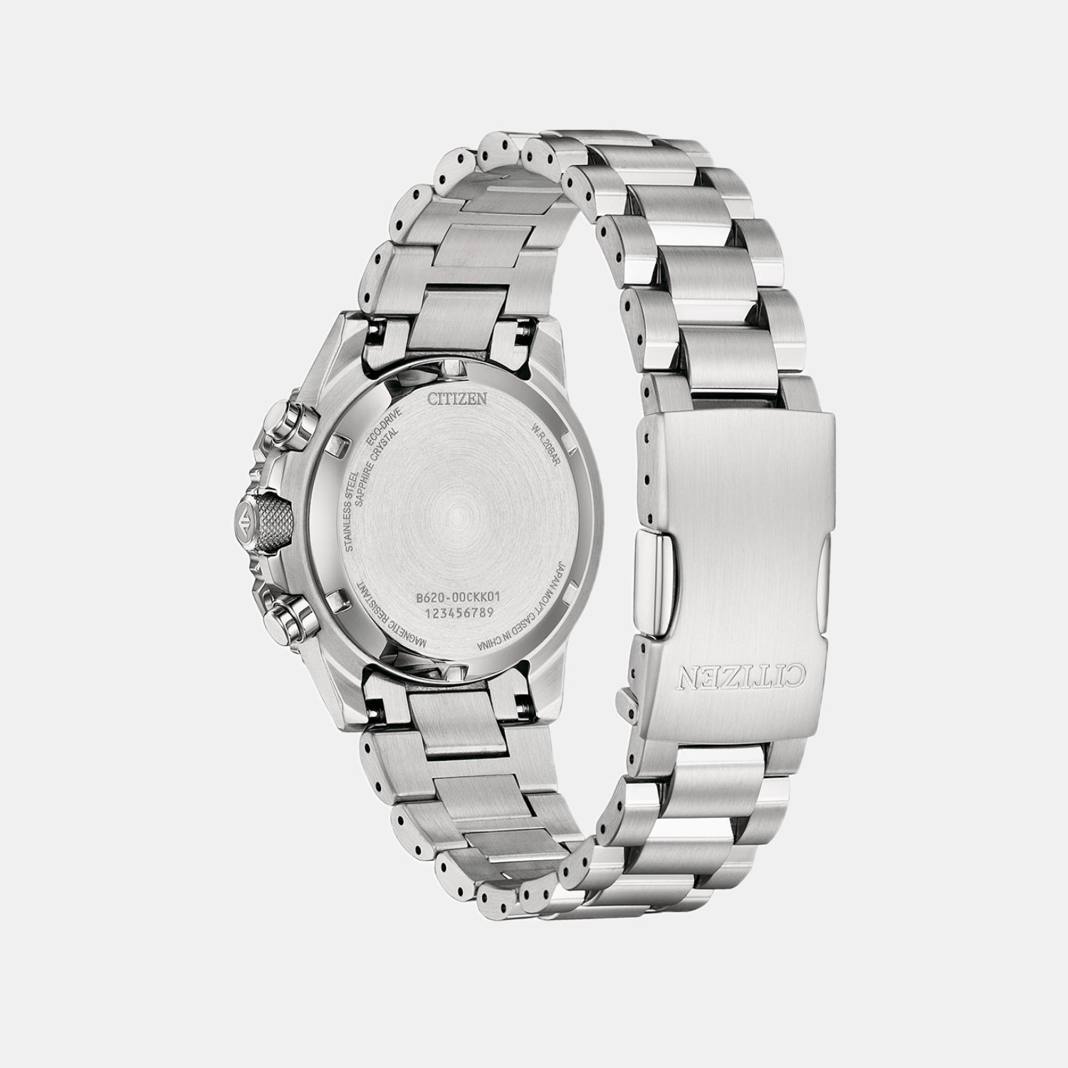 Promaster Sky Men Eco-Drive White Dial Chronograph Stainless Steel Watch CA4660-61A