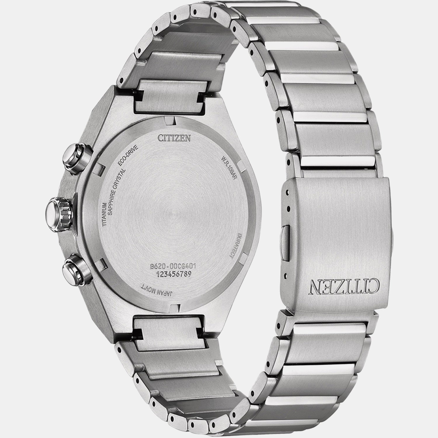 Zenshin Men Quartz Silver Dial Chronograph Stainless Steel Watch CA4690-51A