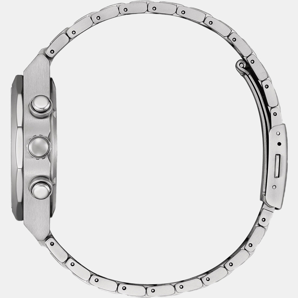 Zenshin Men Quartz Silver Dial Chronograph Stainless Steel Watch CA4690-51A