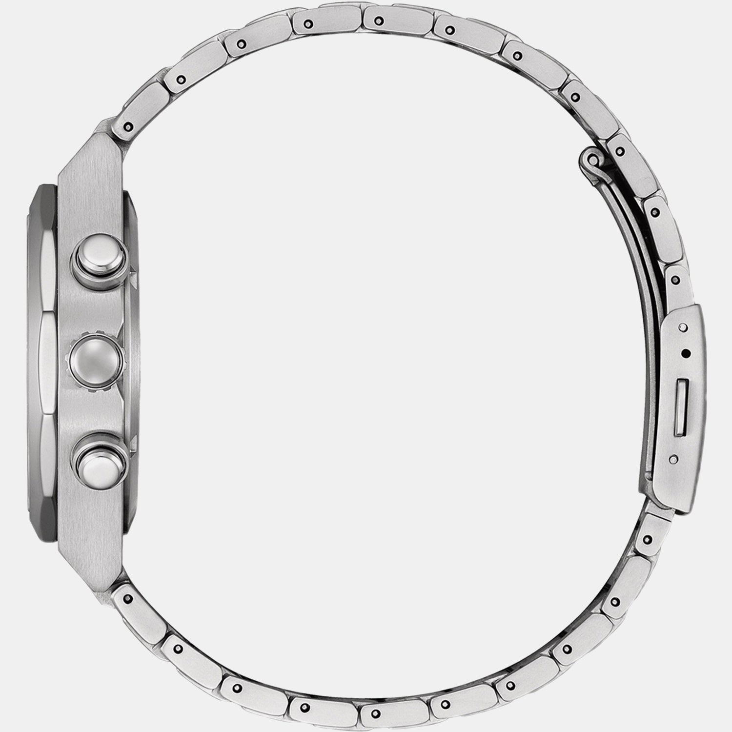 Zenshin Men Quartz Silver Dial Chronograph Stainless Steel Watch CA4690-51A