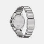 Zenshin Men Quartz Silver Dial Chronograph Titanium Watch CA4690-51A