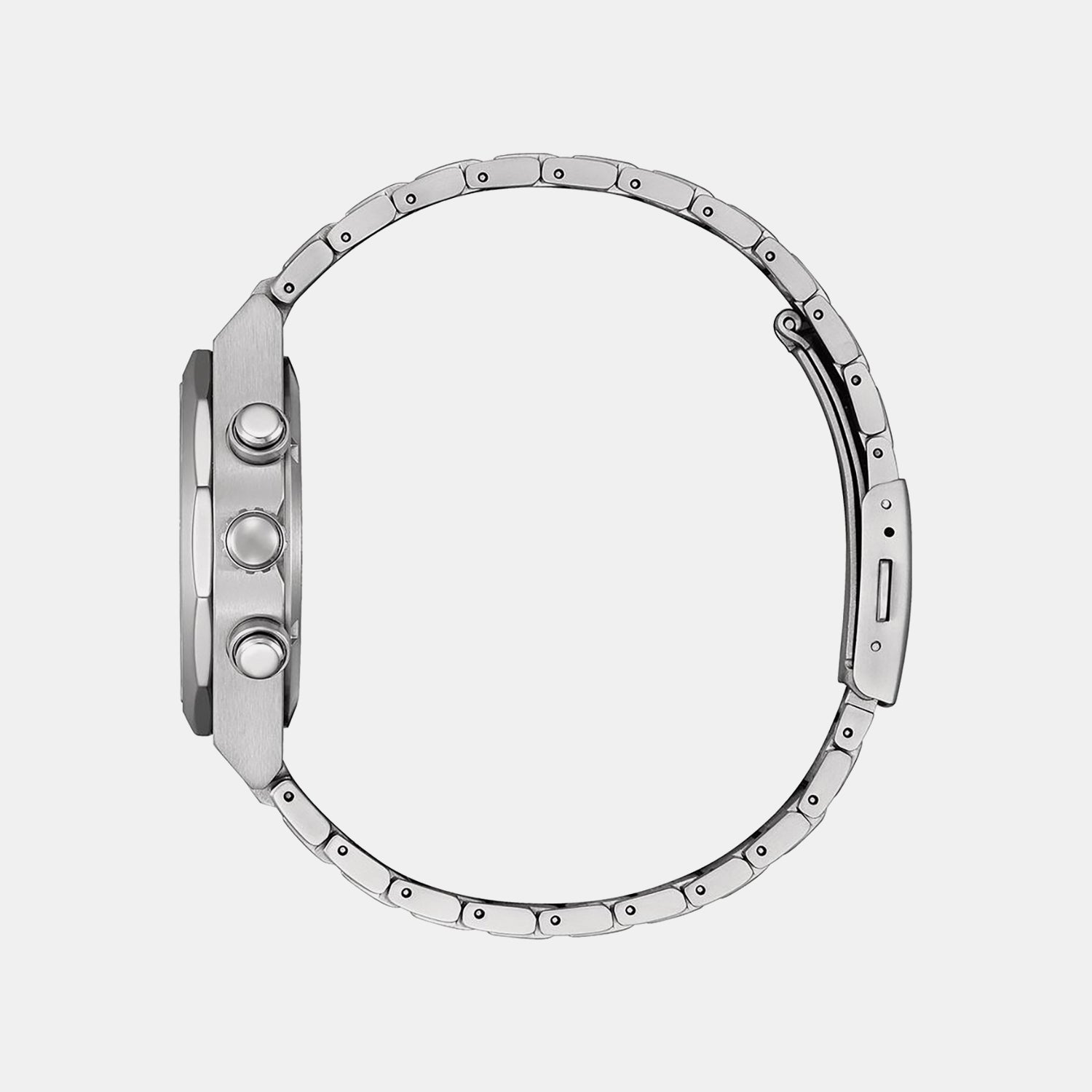 Zenshin Men Quartz Silver Dial Chronograph Titanium Watch CA4690-51A