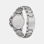 Eco-Drive Men Quartz Black Dial Chronograph Stainless Steel Watch CA4714-55E