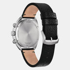 Men Quartz Green Dial Analog Leather Watch CA7041-07X