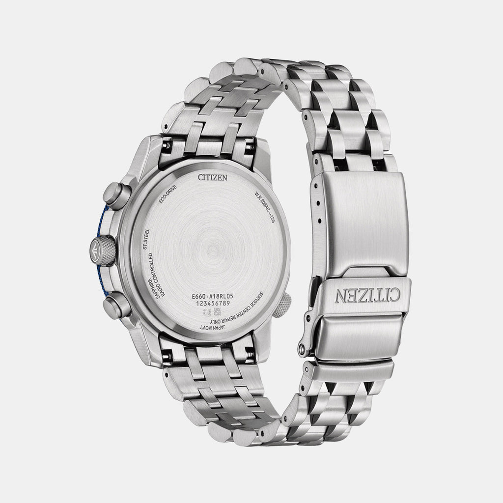 Promaster Men Eco-Drive Black Dial Chronograph Stainless Steel Watch CB5866-55E