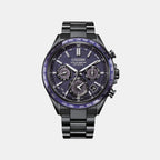 Attesa Men Quartz Blue Dial Chronograph Titanium Watch CC4059-64L