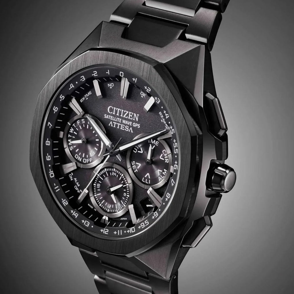 Men Quartz Black Dial Analog Stainless Steel Watch CC4105-69E