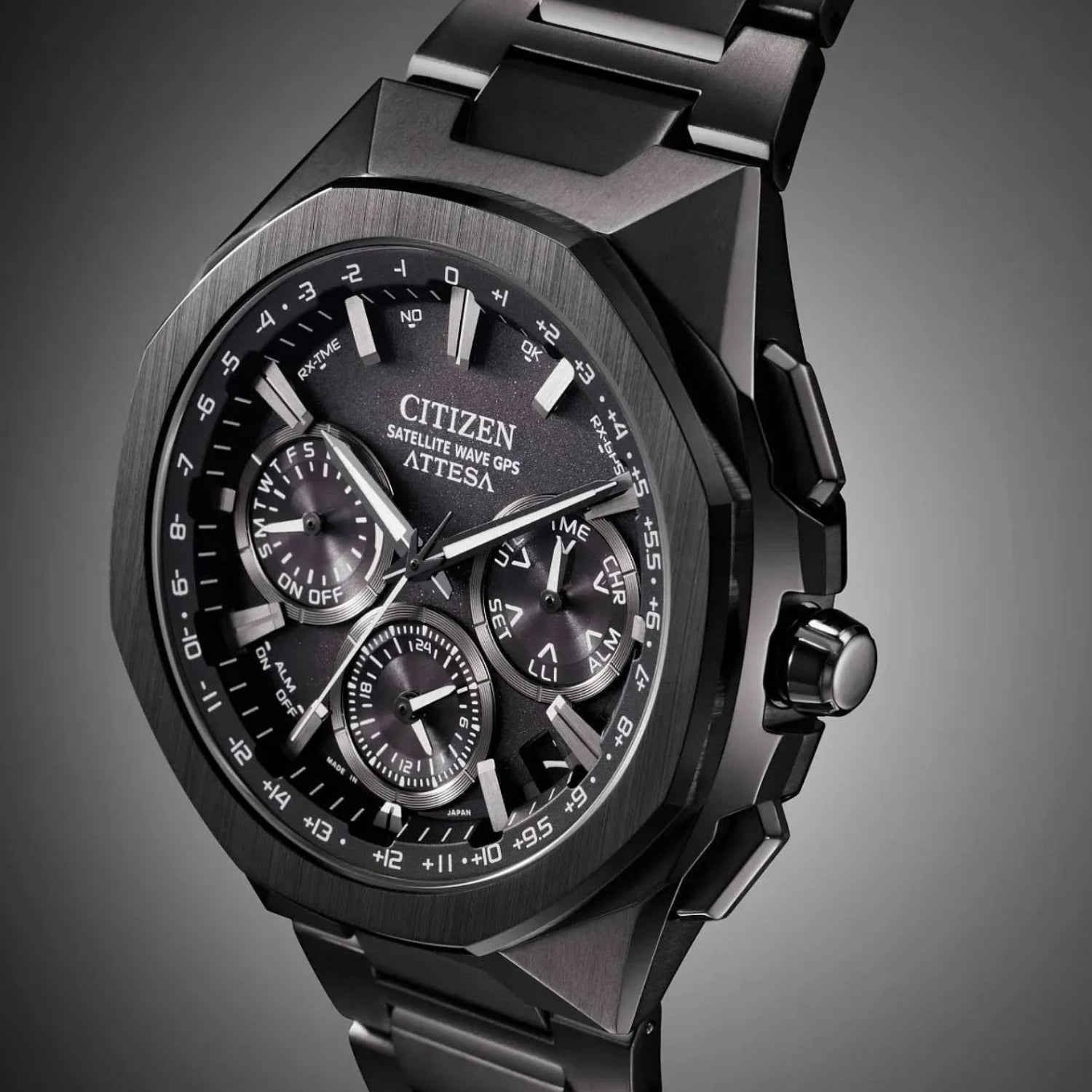Men Quartz Black Dial Analog Stainless Steel Watch CC4105-69E